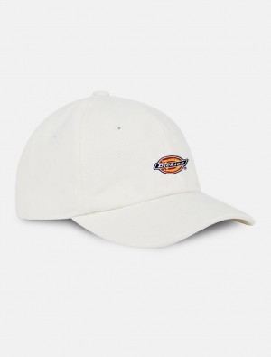Boné Dickies Hardwick Denim Baseball Feminino Branco | 843052739