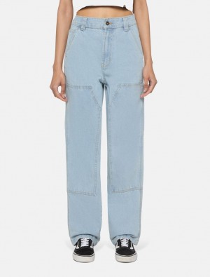 Jeans Dickies Madison Double Knee Feminino Azuis | 830934410